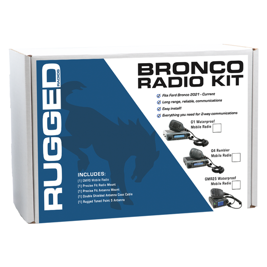 Ford Bronco Two-Way GMRS Mobile Radio Kit - Rambler G4