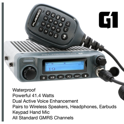 Ford Bronco Two-Way GMRS Mobile Radio Kit - Rambler G4