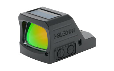 Holosun Technologies 407COMP X3 |  Green Dot |  Open Pistol Sight |  2 MOA Dot |  1X Magnification |  RMR Footprint |  Anodized Finish |  Black