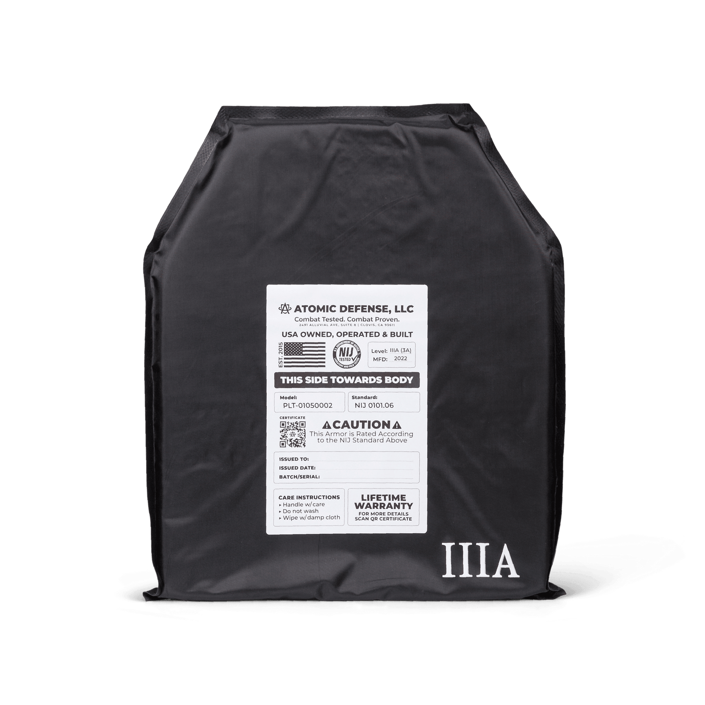 Bulletproof Backpack Insert | Level 3A, 3 and 4 Options