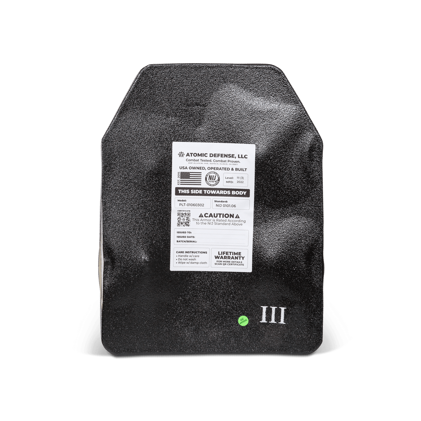Bulletproof Backpack Insert | Level 3A, 3 and 4 Options