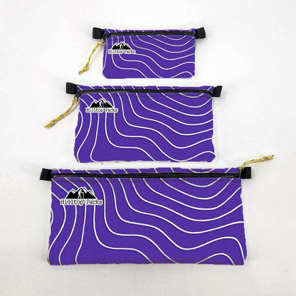 Ultralight Zipper Pouch (Topo Pattern D50T Fabric)